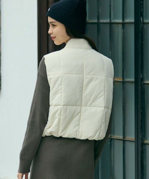 LACOSTE / ラコステ ダウンジャケット・ベスト | クロップド丈 撥水 THERMORE中綿 ジップアップベスト | 詳細16