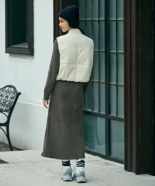 LACOSTE / ラコステ ダウンジャケット・ベスト | クロップド丈 撥水 THERMORE中綿 ジップアップベスト | 詳細20