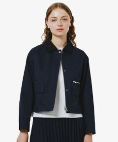 LACOSTE / ラコステ ブルゾン | コーデュロイカラーショート丈 ジップアップブルゾン