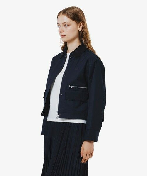 LACOSTE / ラコステ ブルゾン | コーデュロイカラーショート丈 ジップアップブルゾン | 詳細4