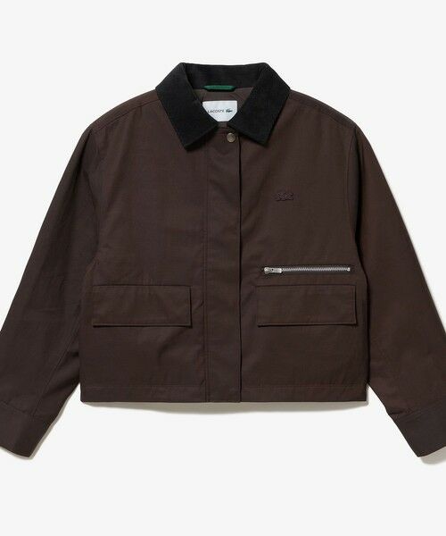 LACOSTE / ラコステ ブルゾン | コーデュロイカラーショート丈 ジップアップブルゾン | 詳細9