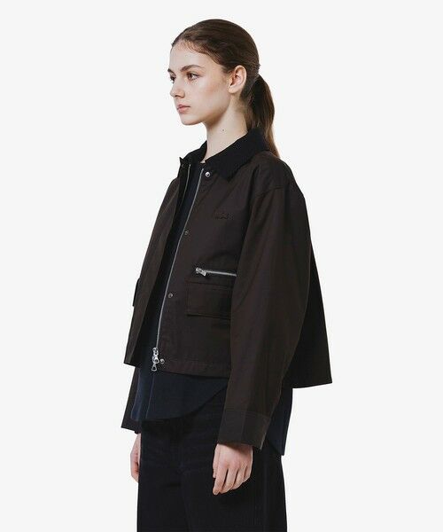 LACOSTE / ラコステ ブルゾン | コーデュロイカラーショート丈 ジップアップブルゾン | 詳細10