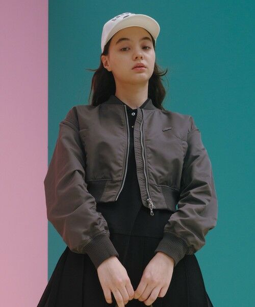 LACOSTE / ラコステ ブルゾン | クロップド丈 ショートMA-1ジャケット | 詳細1