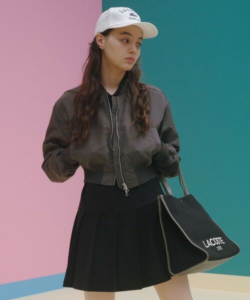 LACOSTE / ラコステ ブルゾン | クロップド丈 ショートMA-1ジャケット | 詳細3
