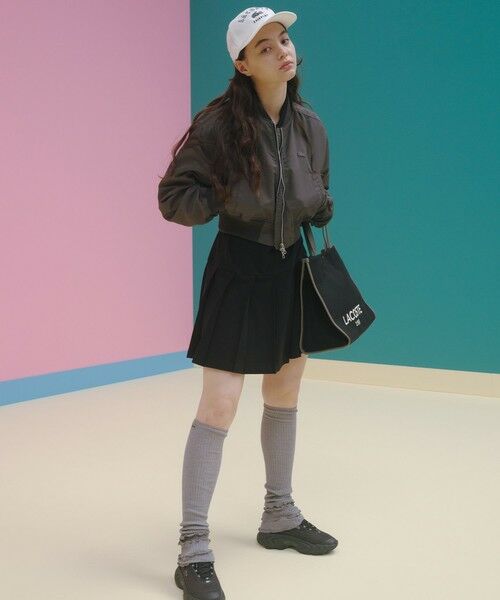 LACOSTE / ラコステ ブルゾン | クロップド丈 ショートMA-1ジャケット | 詳細5