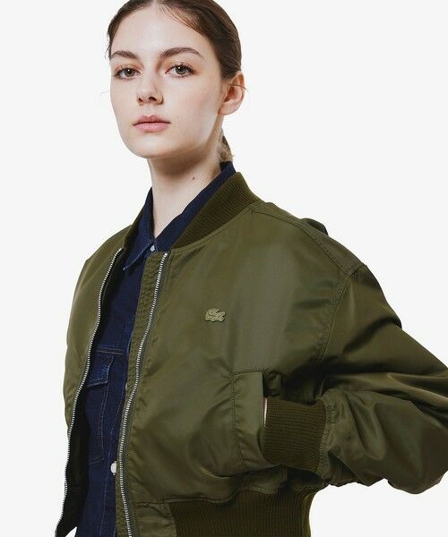 LACOSTE / ラコステ ブルゾン | クロップド丈 ショートMA-1ジャケット | 詳細13