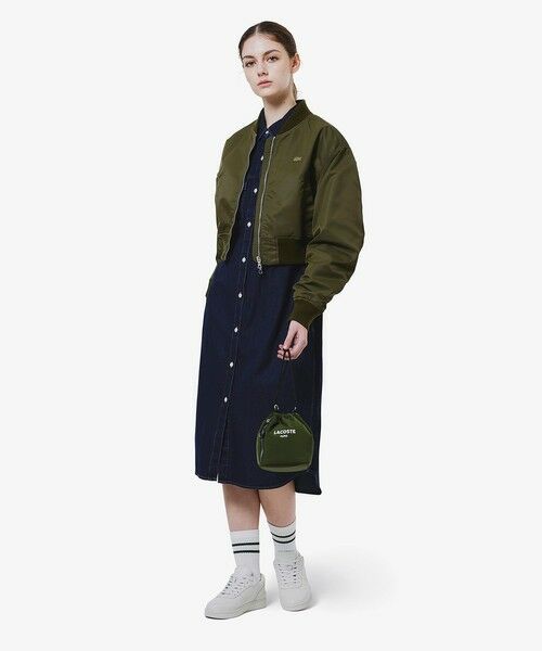 LACOSTE / ラコステ ブルゾン | クロップド丈 ショートMA-1ジャケット | 詳細15