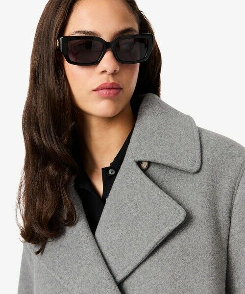 LACOSTE / ラコステ ピーコート | ショート丈 オーバーサイズウールブレンドPコート | 詳細1