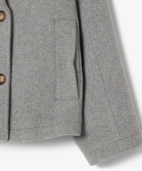LACOSTE / ラコステ ピーコート | ショート丈 オーバーサイズウールブレンドPコート | 詳細5