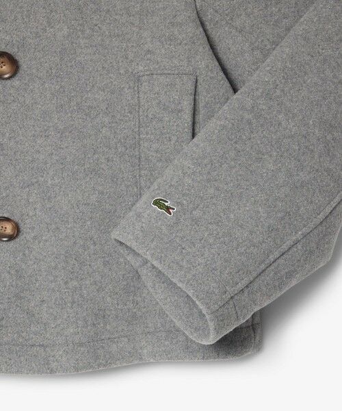 LACOSTE / ラコステ ピーコート | ショート丈 オーバーサイズウールブレンドPコート | 詳細7