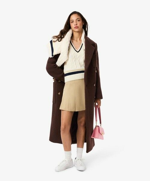LACOSTE / ラコステ その他アウター | ダブルブレストバージンウールロングコート | 詳細6