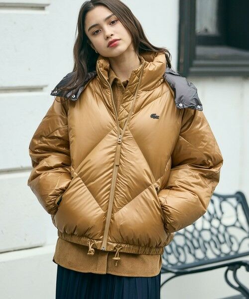 LACOSTE / ラコステ ダウンジャケット・ベスト | オーバーサイズ撥水ナイロンダウンジャケット / フード取り外し可<br> | 詳細2