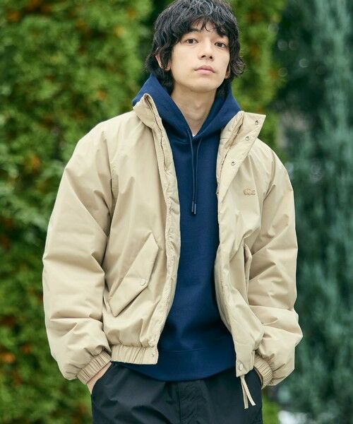 LACOSTE / ラコステ ダウンジャケット・ベスト | 撥水 防風 パデッド ボリュームテクニカルナイロンブルゾン | 詳細1
