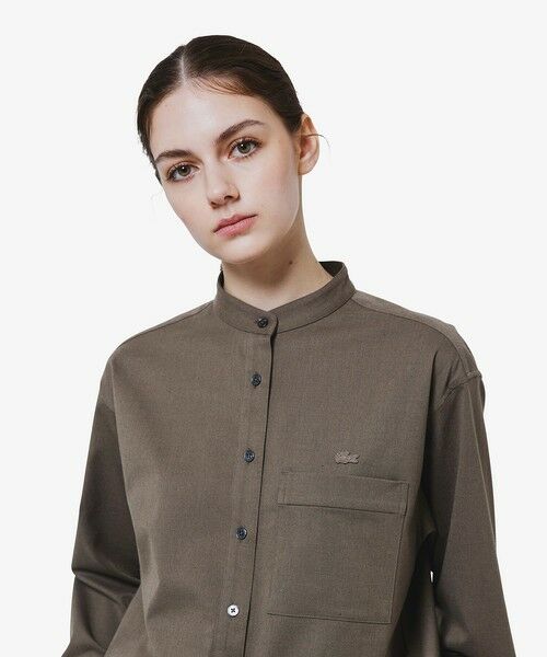 LACOSTE / ラコステ シャツ・ブラウス | ロングカフススタンドカラーシャツ | 詳細3