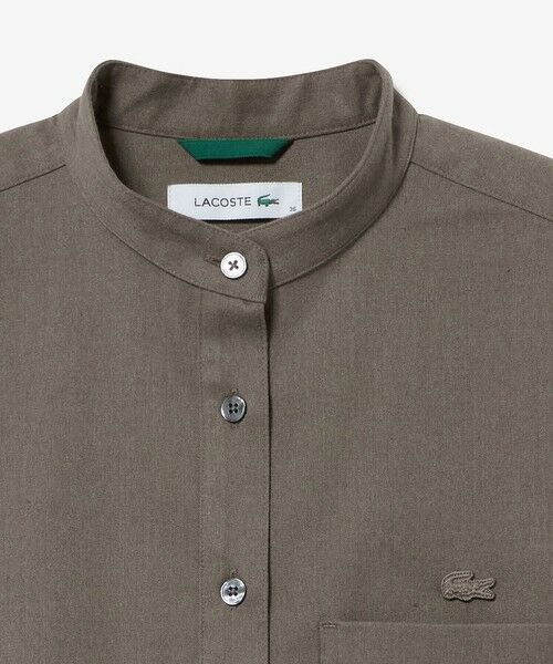 LACOSTE / ラコステ シャツ・ブラウス | ロングカフススタンドカラーシャツ | 詳細9