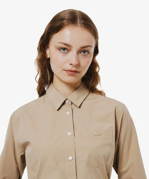 LACOSTE / ラコステ シャツ・ブラウス | リボンディテール ストレッチロングスリーブシャツ | 詳細5