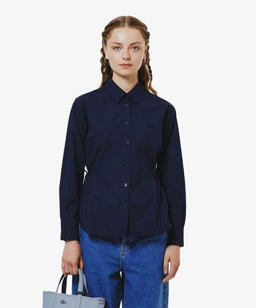 LACOSTE / ラコステ シャツ・ブラウス | リボンディテール ストレッチロングスリーブシャツ | 詳細13