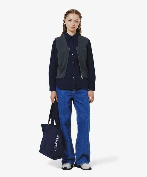 LACOSTE / ラコステ シャツ・ブラウス | リボンディテール ストレッチロングスリーブシャツ | 詳細18