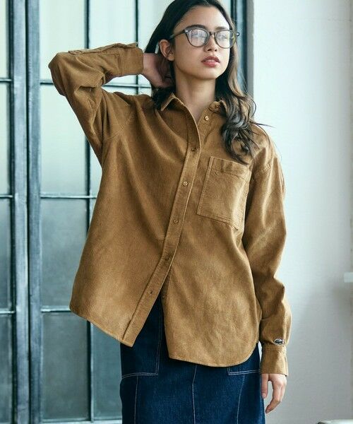 LACOSTE / ラコステ シャツ・ブラウス | オーバーサイズコーデュロイシャツ | 詳細1