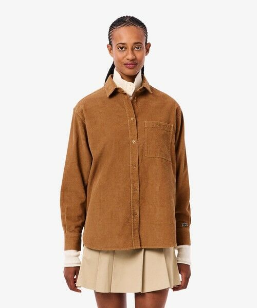 LACOSTE / ラコステ シャツ・ブラウス | オーバーサイズコーデュロイシャツ | 詳細13