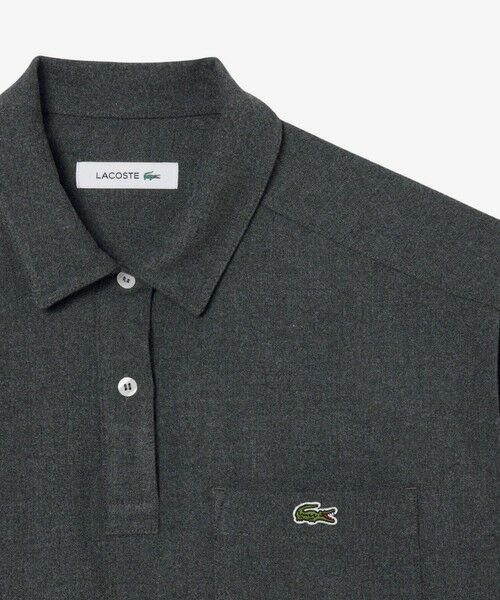LACOSTE / ラコステ シャツ・ブラウス | オーバーサイズハーフボタン ストレッチフランネルシャツ | 詳細5