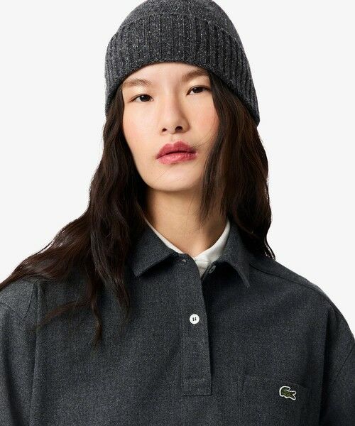 LACOSTE / ラコステ シャツ・ブラウス | オーバーサイズハーフボタン ストレッチフランネルシャツ | 詳細2