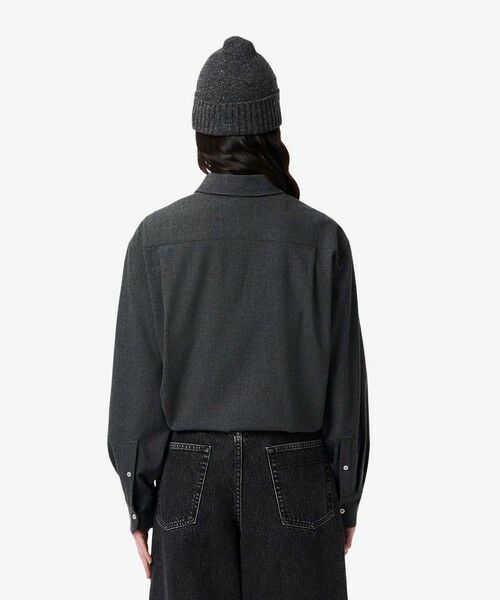 LACOSTE / ラコステ シャツ・ブラウス | オーバーサイズハーフボタン ストレッチフランネルシャツ | 詳細3