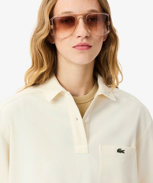 LACOSTE / ラコステ シャツ・ブラウス | オーバーサイズハーフボタン ストレッチフランネルシャツ | 詳細8