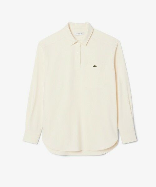 LACOSTE / ラコステ シャツ・ブラウス | オーバーサイズハーフボタン ストレッチフランネルシャツ | 詳細10