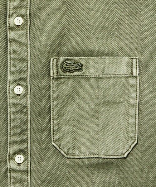 LACOSTE / ラコステ シャツ・ブラウス | ウォッシュドヘリンボーンネルシャツ | 詳細9