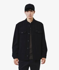 LACOSTE / ラコステ シャツ・ブラウス | ウールブレンドメルトン スタンドカラーシャツブルゾン