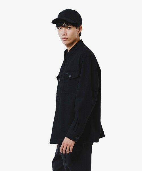 LACOSTE / ラコステ シャツ・ブラウス | ウールブレンドメルトン スタンドカラーシャツブルゾン | 詳細4