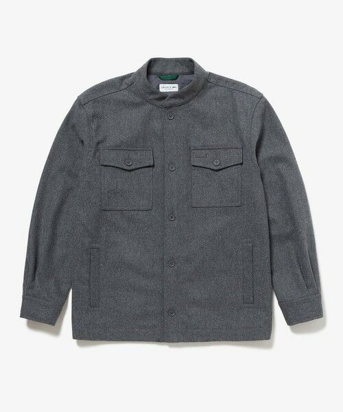LACOSTE / ラコステ シャツ・ブラウス | ウールブレンドメルトン スタンドカラーシャツブルゾン | 詳細10