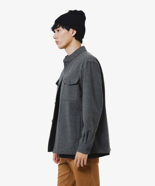 LACOSTE / ラコステ シャツ・ブラウス | ウールブレンドメルトン スタンドカラーシャツブルゾン | 詳細11