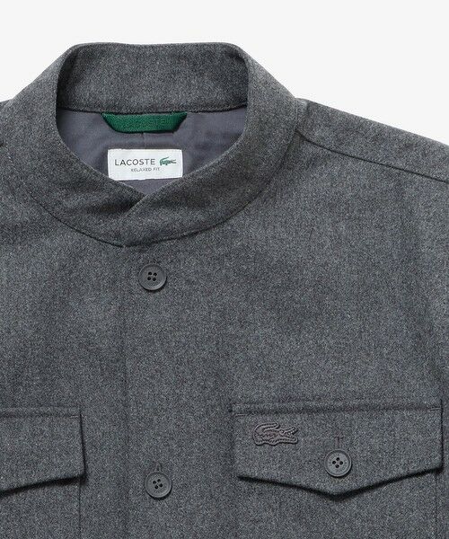 LACOSTE / ラコステ シャツ・ブラウス | ウールブレンドメルトン スタンドカラーシャツブルゾン | 詳細14
