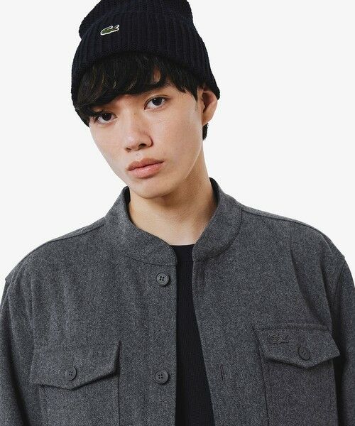 LACOSTE / ラコステ シャツ・ブラウス | ウールブレンドメルトン スタンドカラーシャツブルゾン | 詳細9