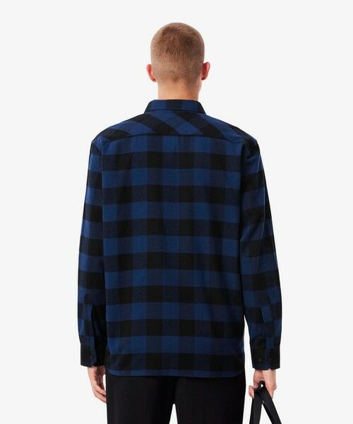 LACOSTE / ラコステ シャツ・ブラウス | オーバーサイズドコットンプレイド フランネルチェックシャツ | 詳細2