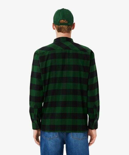 LACOSTE / ラコステ シャツ・ブラウス | オーバーサイズドコットンプレイド フランネルチェックシャツ | 詳細7