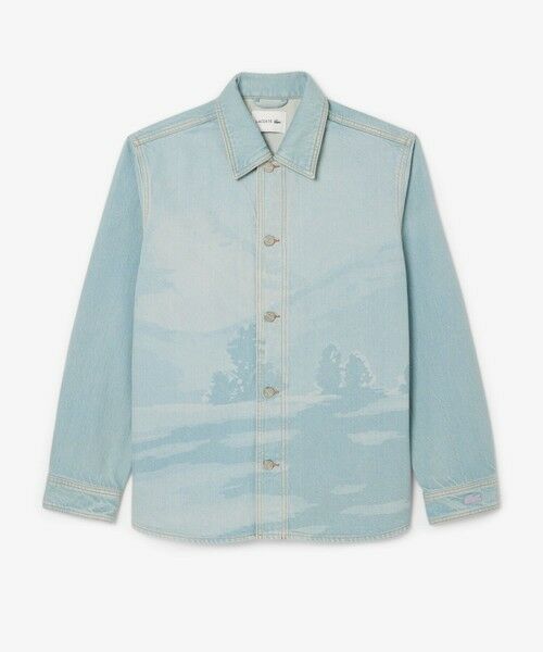LACOSTE / ラコステ シャツ・ブラウス | シャンタコランドスケーププリントデニムオーバーシャツ | 詳細3