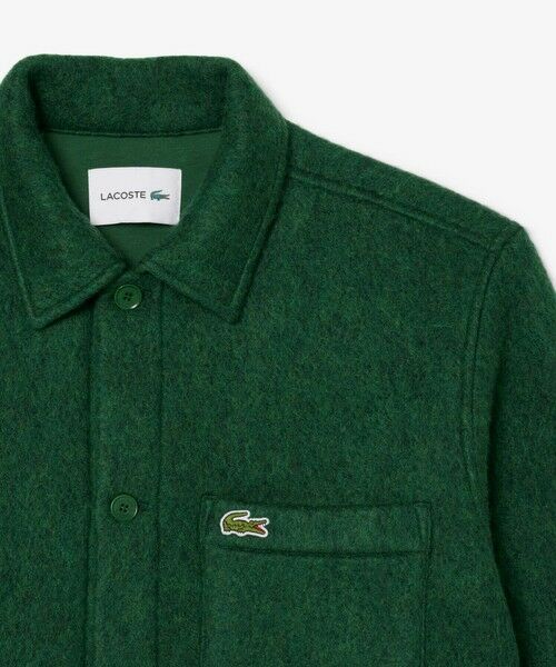 LACOSTE / ラコステ シャツ・ブラウス | ウールブレンドフェルトオーバーサイズ アウターシャツ | 詳細4