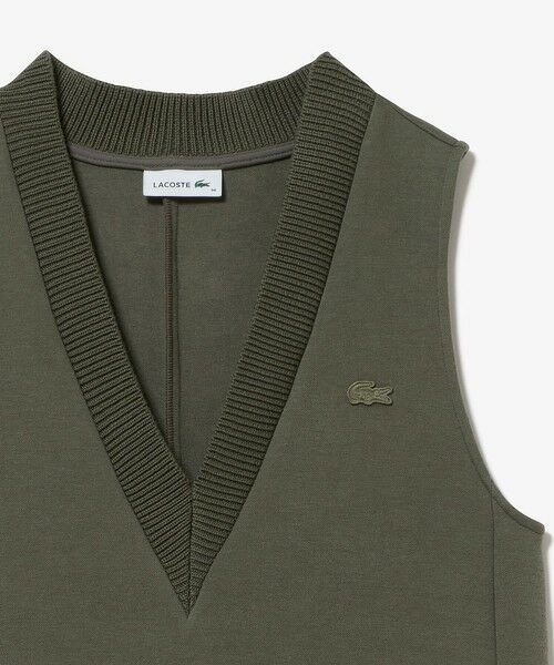 LACOSTE / ラコステ ミニ丈・ひざ丈ワンピース | ダンボールジャージニット ジャンパードレス / ジャンパースカート | 詳細14