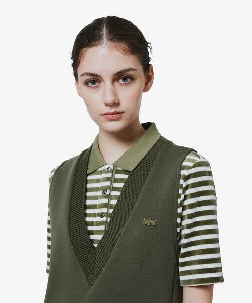 LACOSTE / ラコステ ミニ丈・ひざ丈ワンピース | ダンボールジャージニット ジャンパードレス / ジャンパースカート | 詳細9