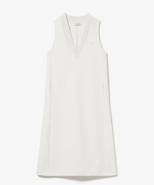 LACOSTE / ラコステ ミニ丈・ひざ丈ワンピース | ダンボールジャージニット ジャンパードレス / ジャンパースカート | 詳細18