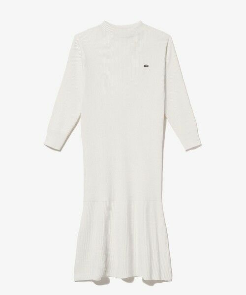 LACOSTE / ラコステ ミニ丈・ひざ丈ワンピース | ローウエストリブニットドレス / フレアワンピース | 詳細8