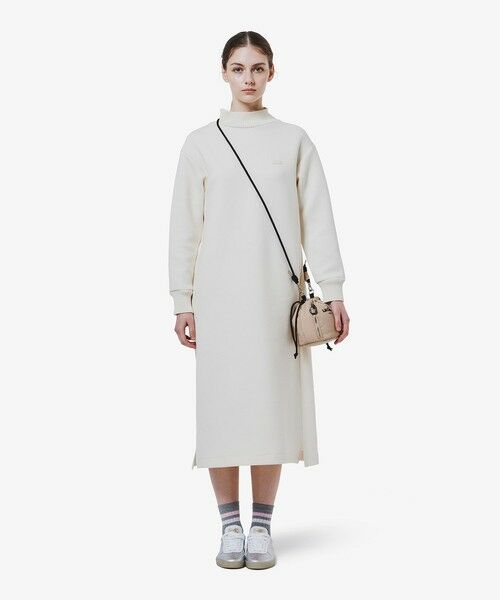 LACOSTE / ラコステ ミニ丈・ひざ丈ワンピース | ダンボールニットドレス / ハイネックワンピース | 詳細4