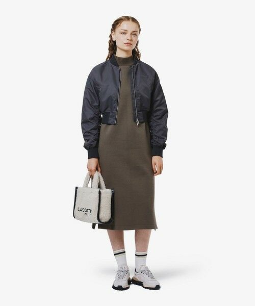 LACOSTE / ラコステ ミニ丈・ひざ丈ワンピース | ダンボールニットドレス / ハイネックワンピース | 詳細14