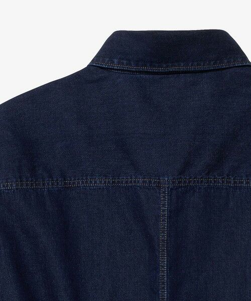 LACOSTE / ラコステ ミニ丈・ひざ丈ワンピース | ロングデニムシャツドレス / シャツワンピース ウエストベルト付き | 詳細9