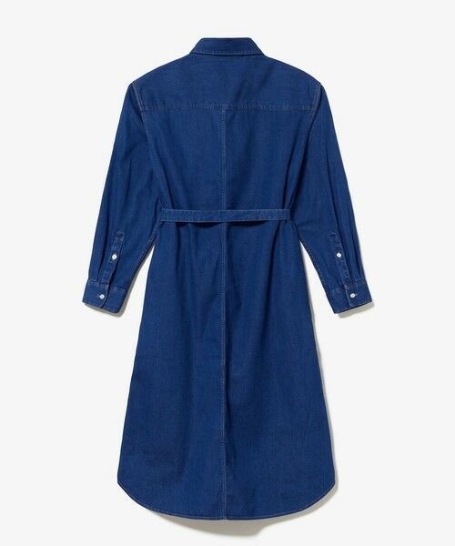 LACOSTE / ラコステ ミニ丈・ひざ丈ワンピース | ロングデニムシャツドレス / シャツワンピース ウエストベルト付き | 詳細19