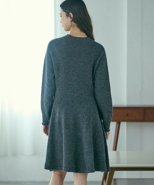 LACOSTE / ラコステ ミニ丈・ひざ丈ワンピース | 3Dニッティングシームレスフレアドレスセーター | 詳細6