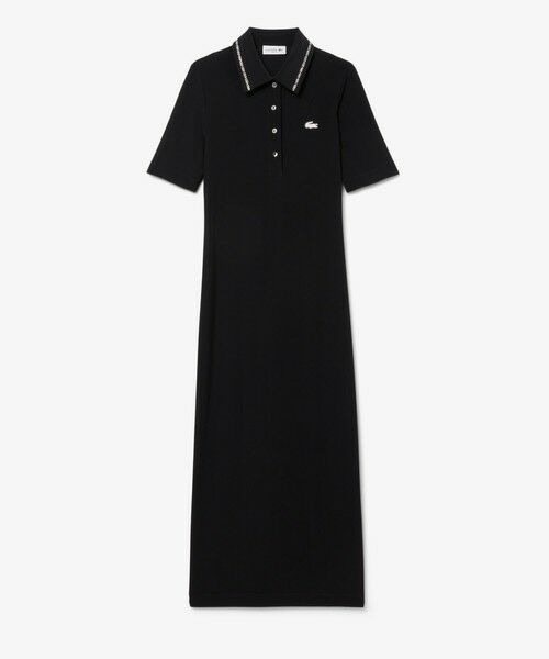 LACOSTE / ラコステ ミニ丈・ひざ丈ワンピース | ラインストーンポロドレス | 詳細3
